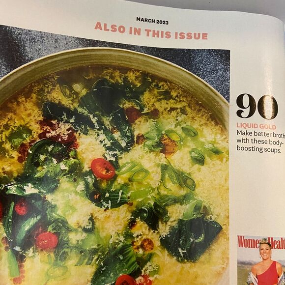 Womens Health March 2023 Radical Fierceness Pink Water Therapy Lift Heavy - Picture 5 of 10